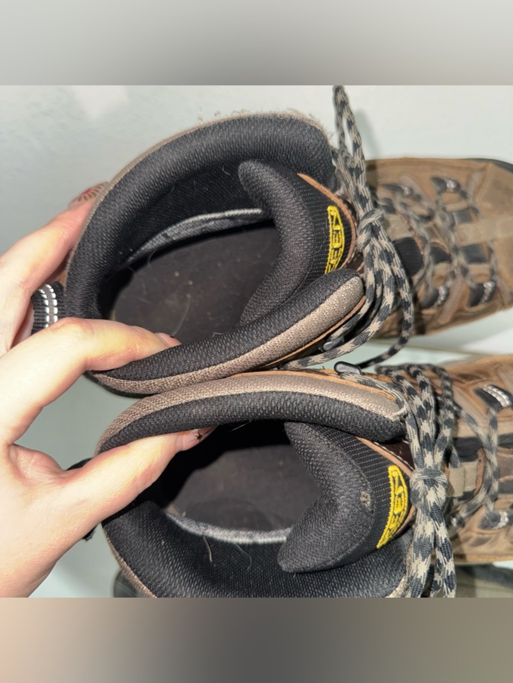 KEEN Mens Brown Leather Targhee II Mid Waterproof Outdoor Hiking Winter Boots - Picture 10 of 11